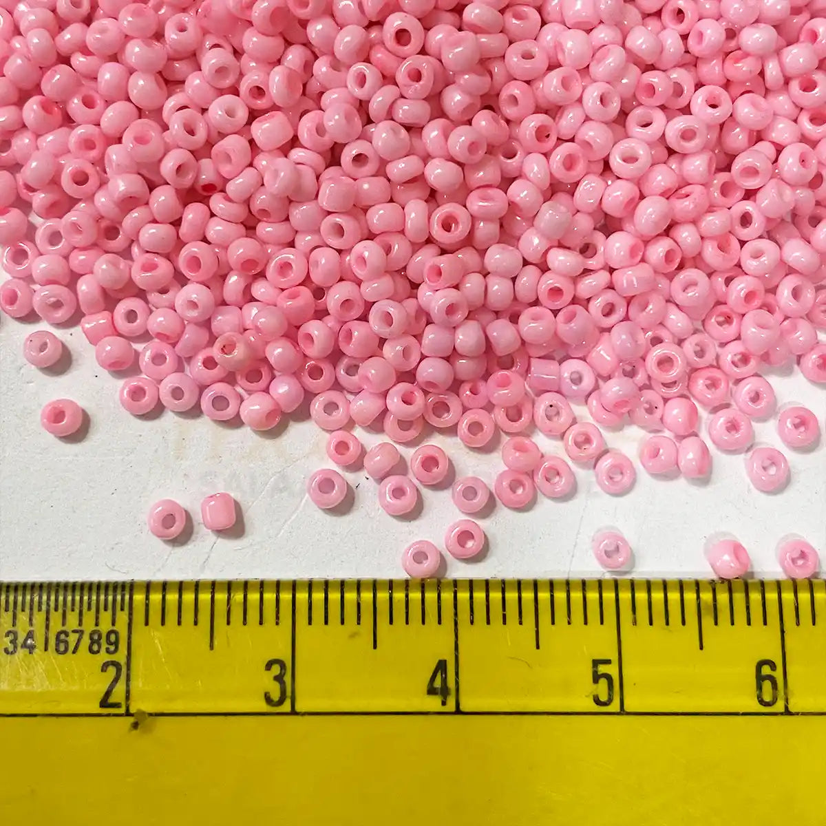 Opaque Seed Beads in Baby Pink Color 2mm (25grams)