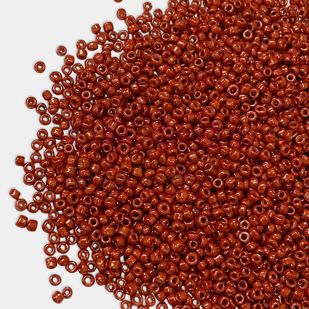 Opaque Seed Beads in Brick Red Color 2mm (25grams)