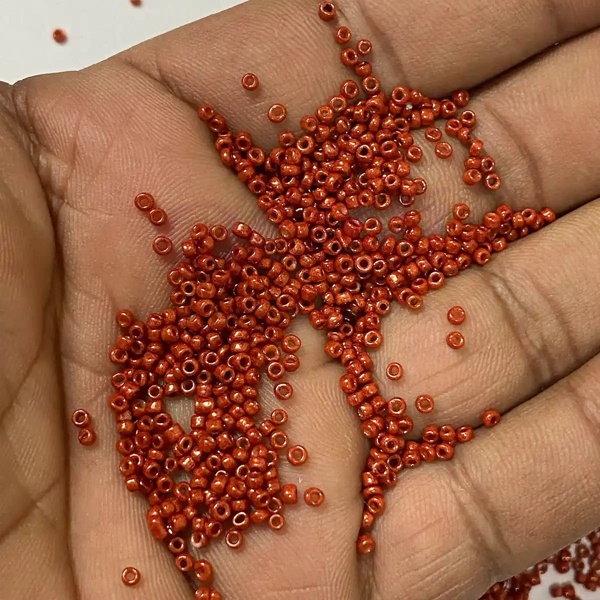Opaque Seed Beads in Maroon Color 2mm (25grams)