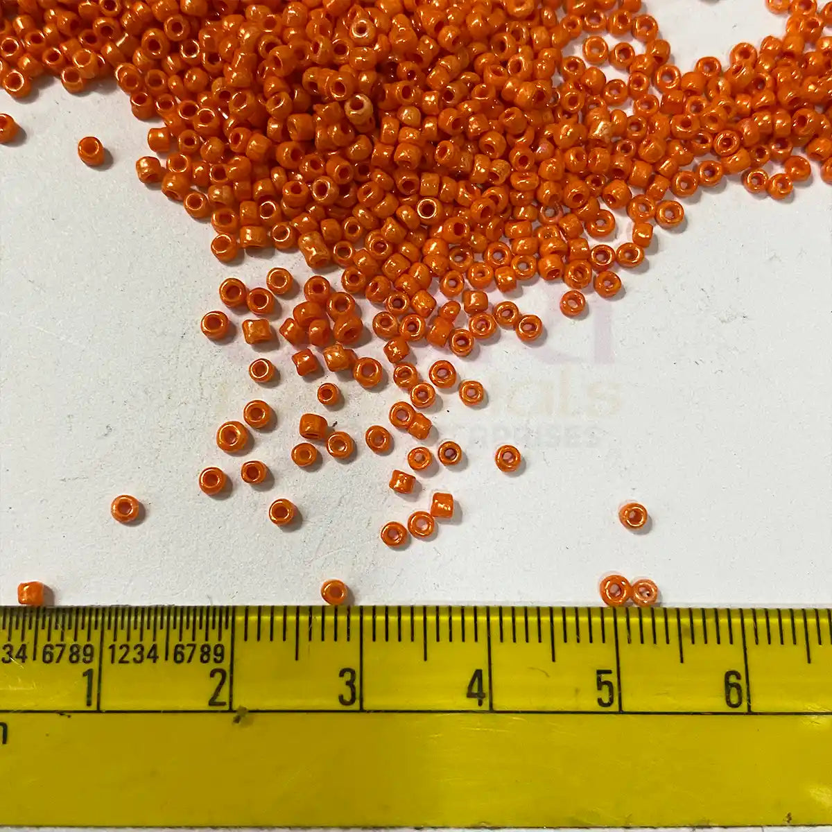 Opaque Seed Beads 2MM Orange Color(25grams)