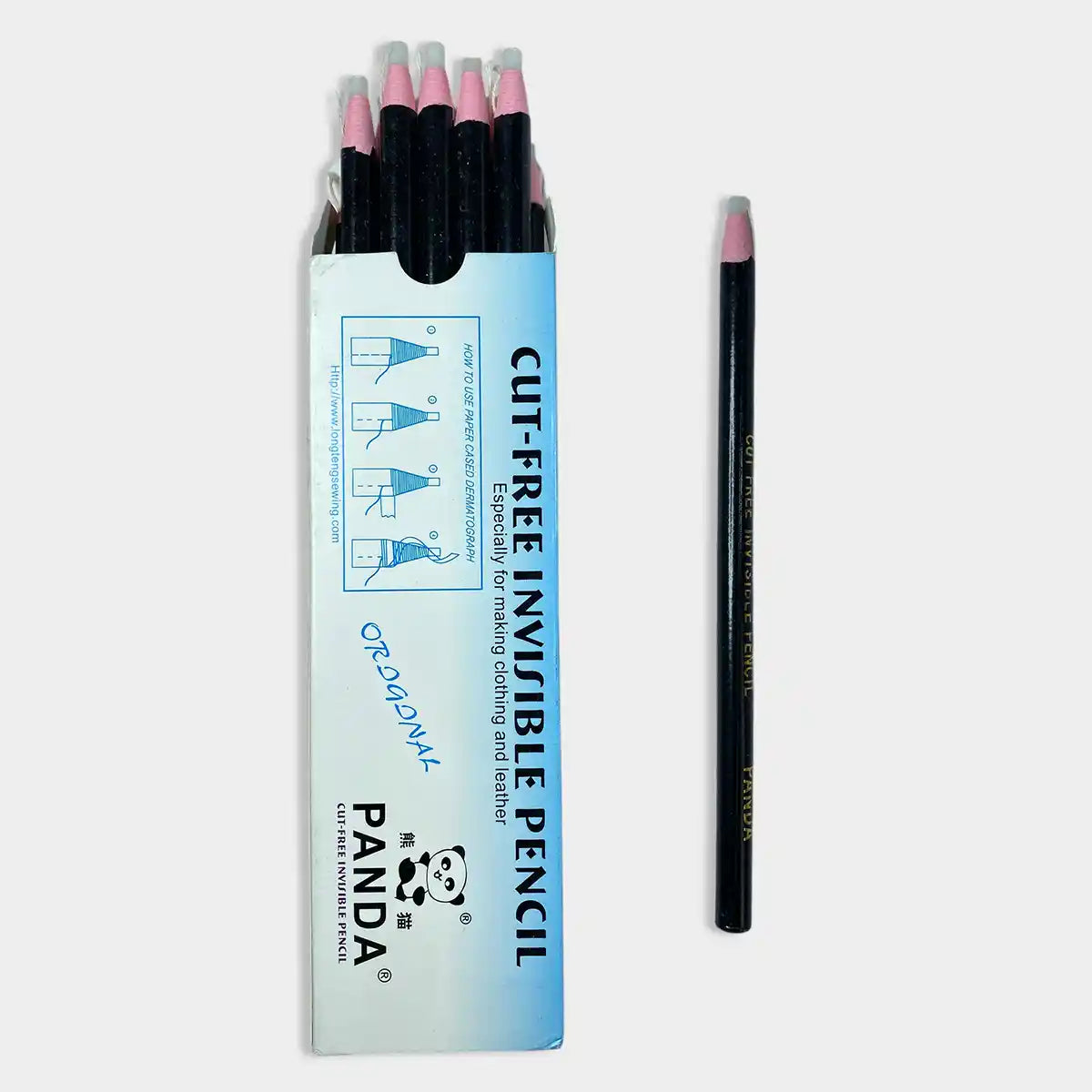 PANDA CHALK Cut-Free Invisible Wax Pencil for Writing Marking - 1 piece