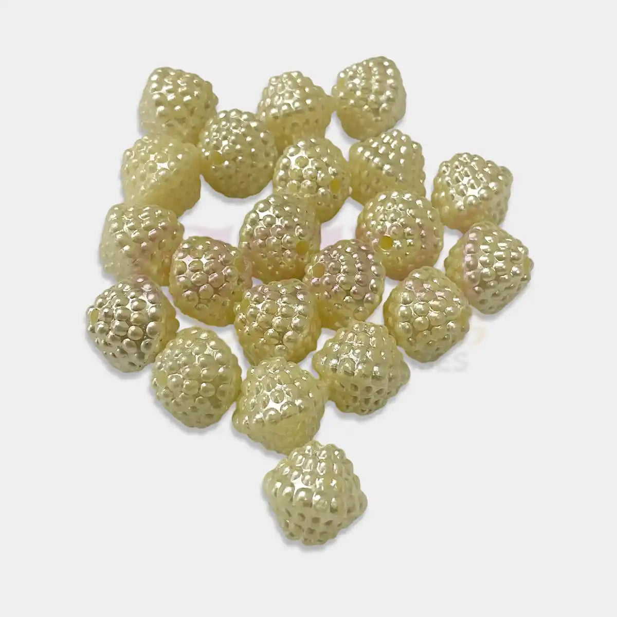 Pearl Beads for Crafts Jewellery Making Off White - 15MM - Pack of 10grams