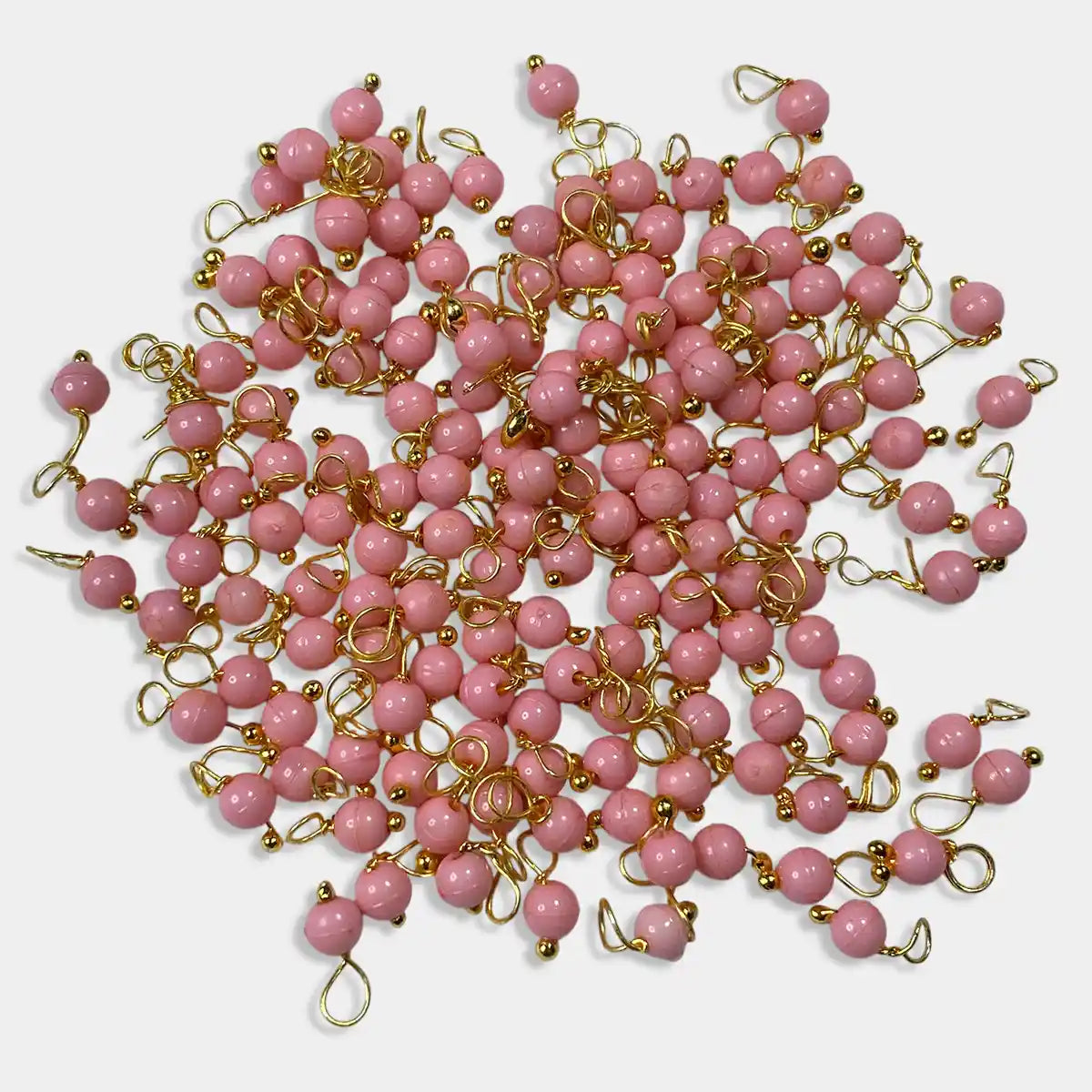Pink Color Pearl Loreal Beads 4mm (10grams)