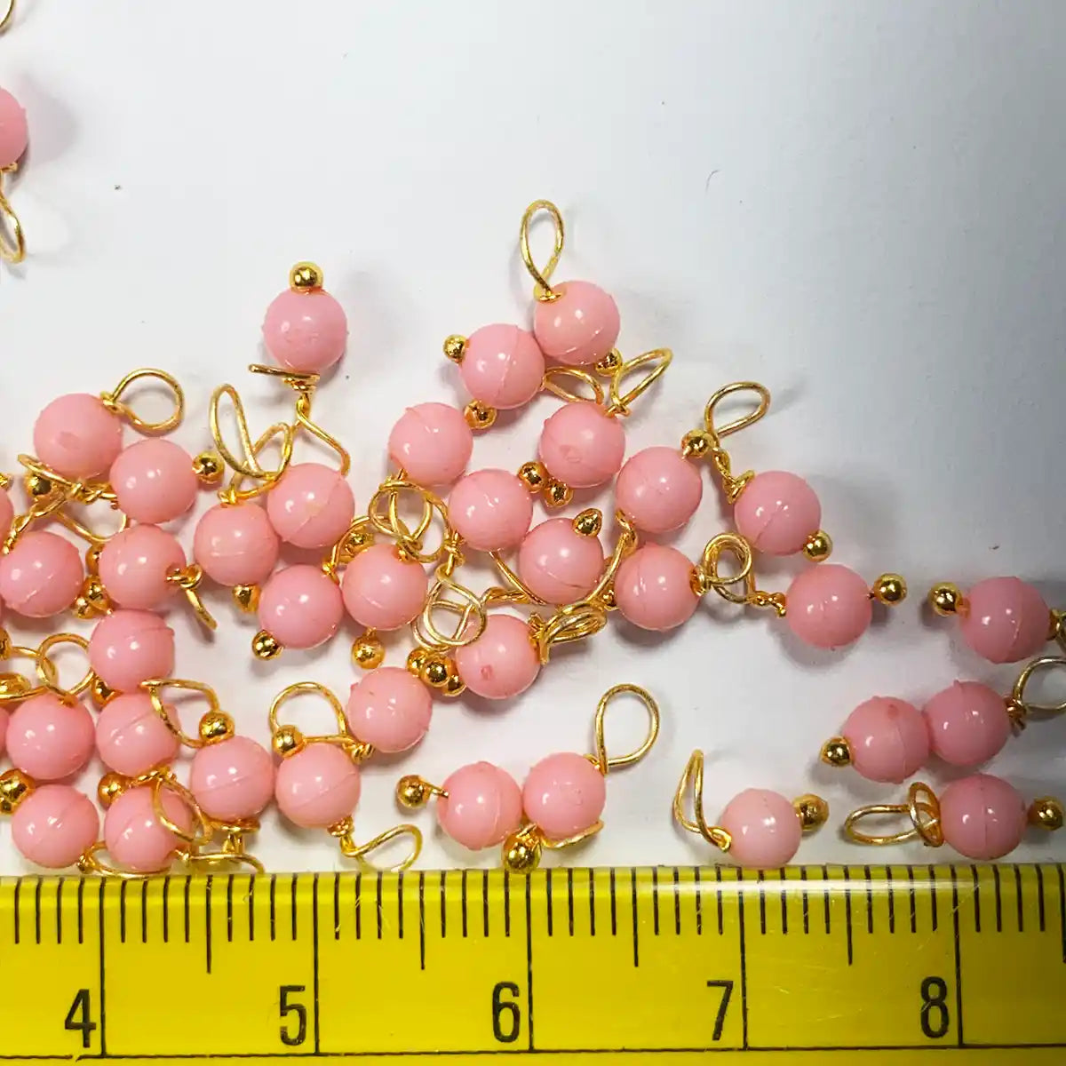 Pink Color Pearl Loreal Beads 4mm (10grams)