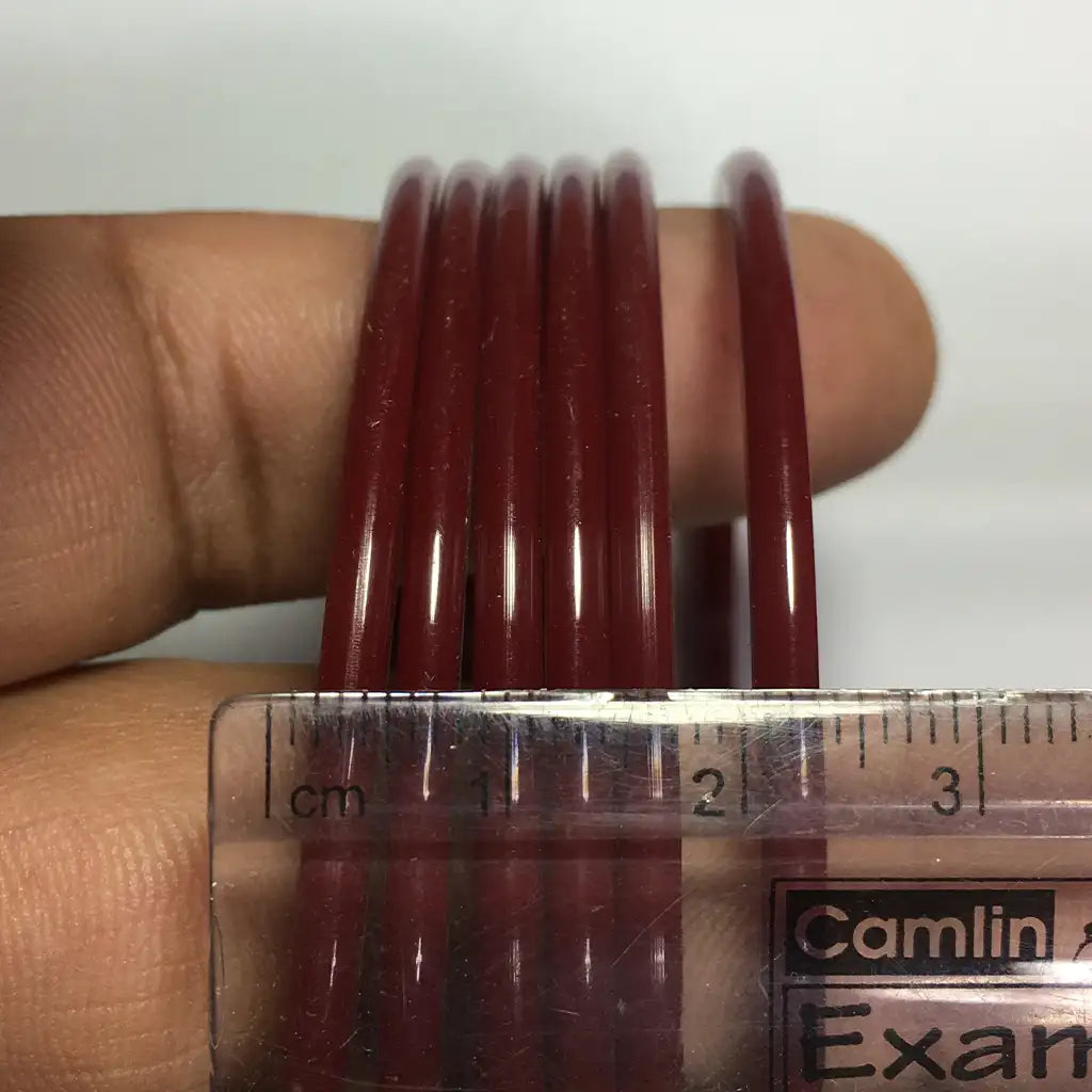 Plastic Bangles Curve Type 2-8 6cut 1Box