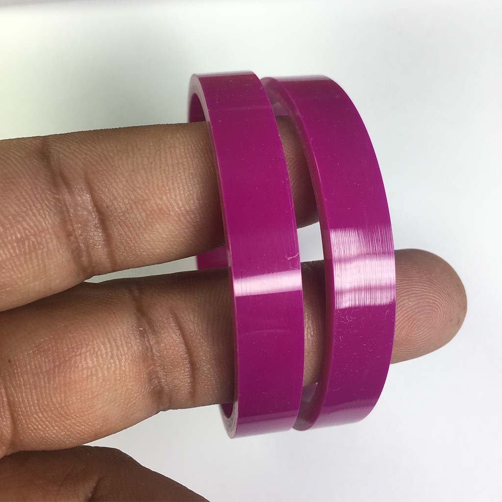 Plastic Bangles Flat Type 2-4 2cut 1Box (Twitter)
