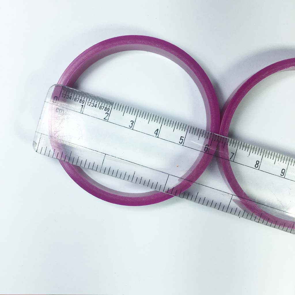 Plastic Bangles Flat Type 2-4 2cut 1Box (Twitter)