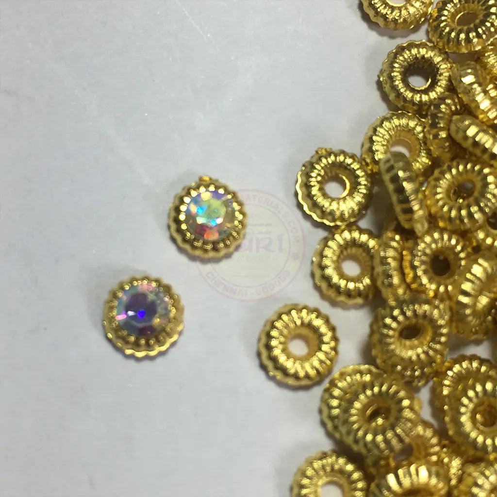 Polo Rings Jarkan Chakri 5mm Gold Color (10grams)