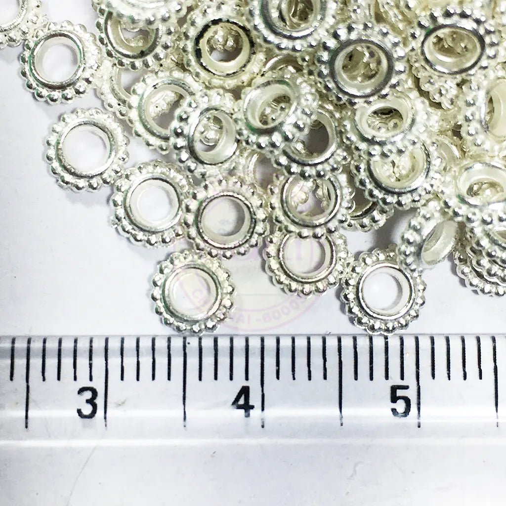 Polo Rings Jarkan Chakri 5mm Silver Color (10grams)