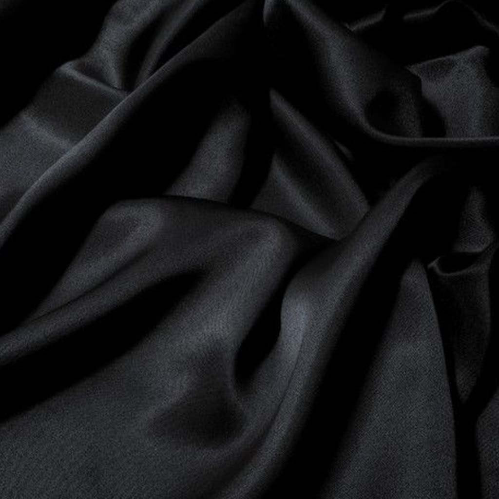 Black Poplin Fabric or Cloth (1meter)