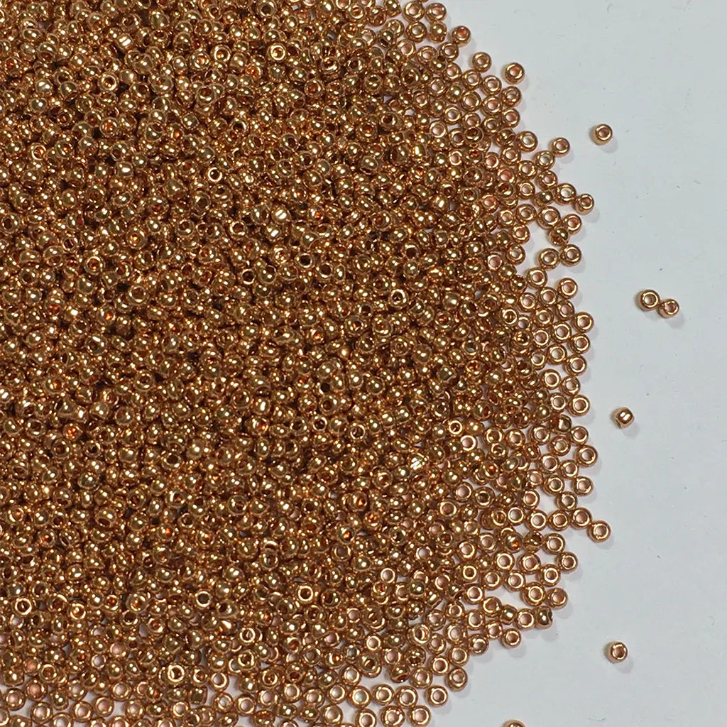 Priso Seed Beads or Sugar Beads in Copper Color 2mm (30grams)