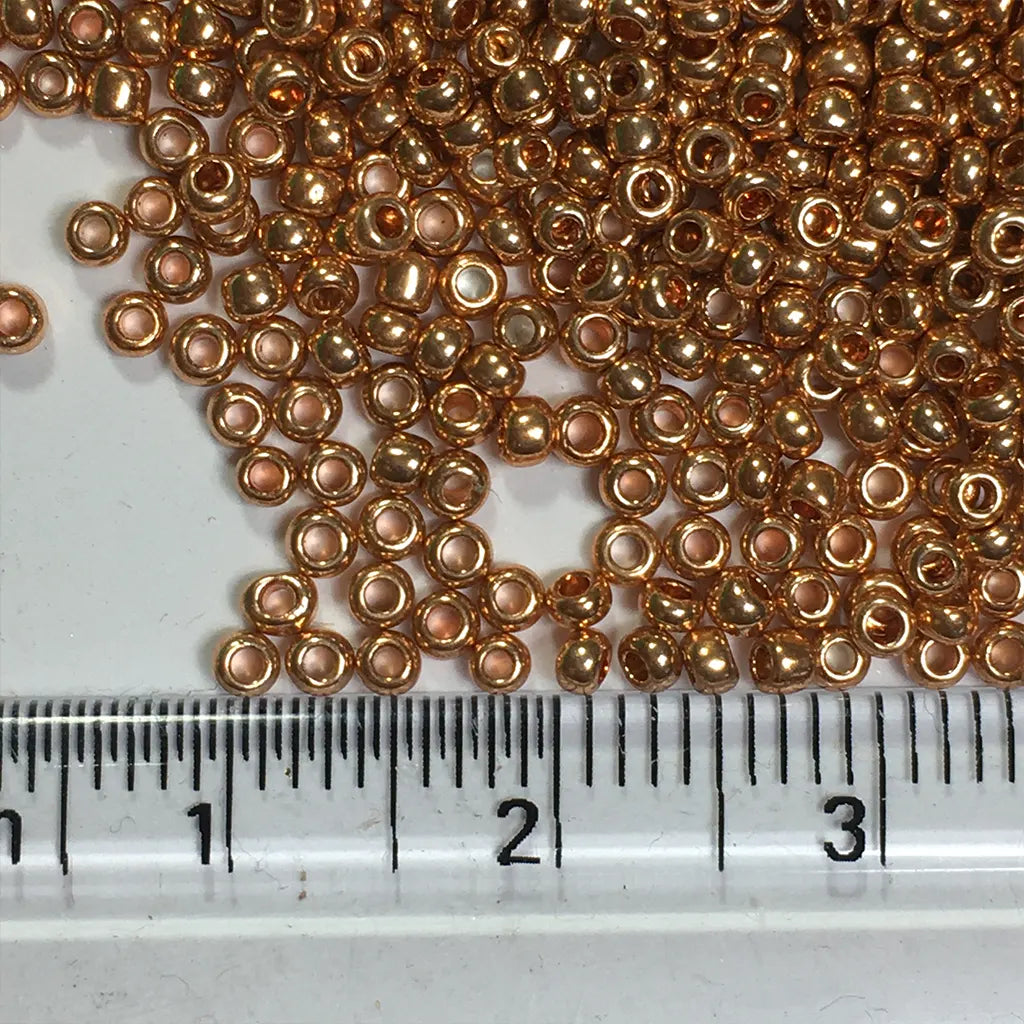 Priso Seed Beads or Sugar Beads in Copper Color 2mm (30grams)