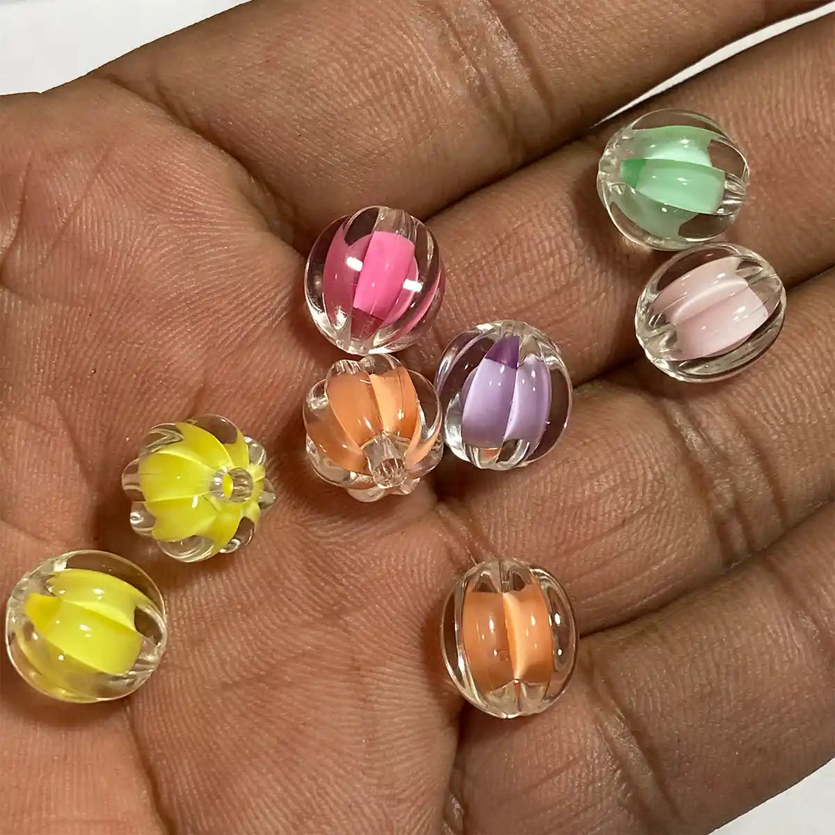 Pumpkin Bead or Candy Beads for Jewelry Making Acrylic - 10grams