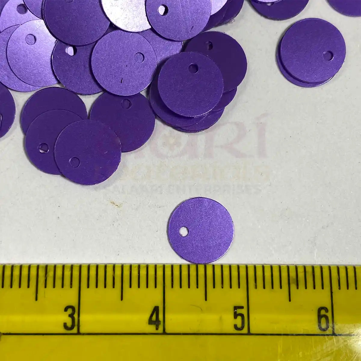 Side Hole Sequin Paillettes 8mm - Pack of 10 Grams