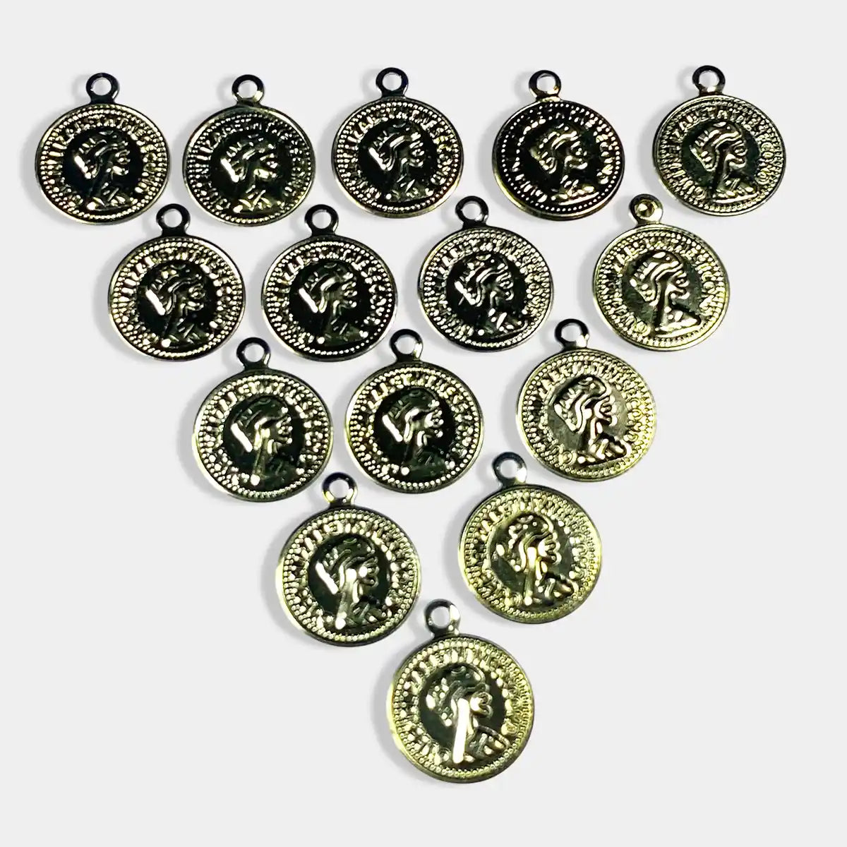 Queen Elizabeth Coin for Jewelry Making - 12MM (Medium Size) Gold -10grams