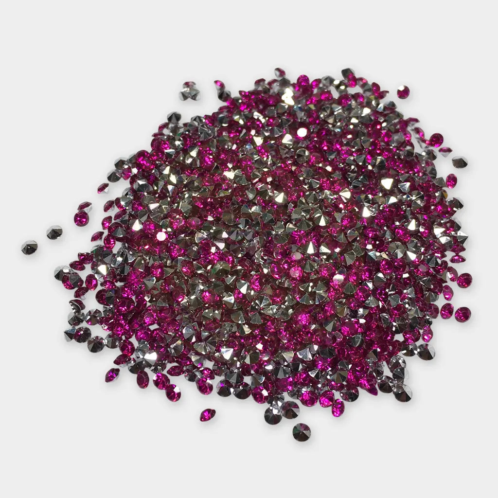Zicron or Jarkan Stone Diamond Stone (Size SS12) Color Rose (10Grams) Plastic