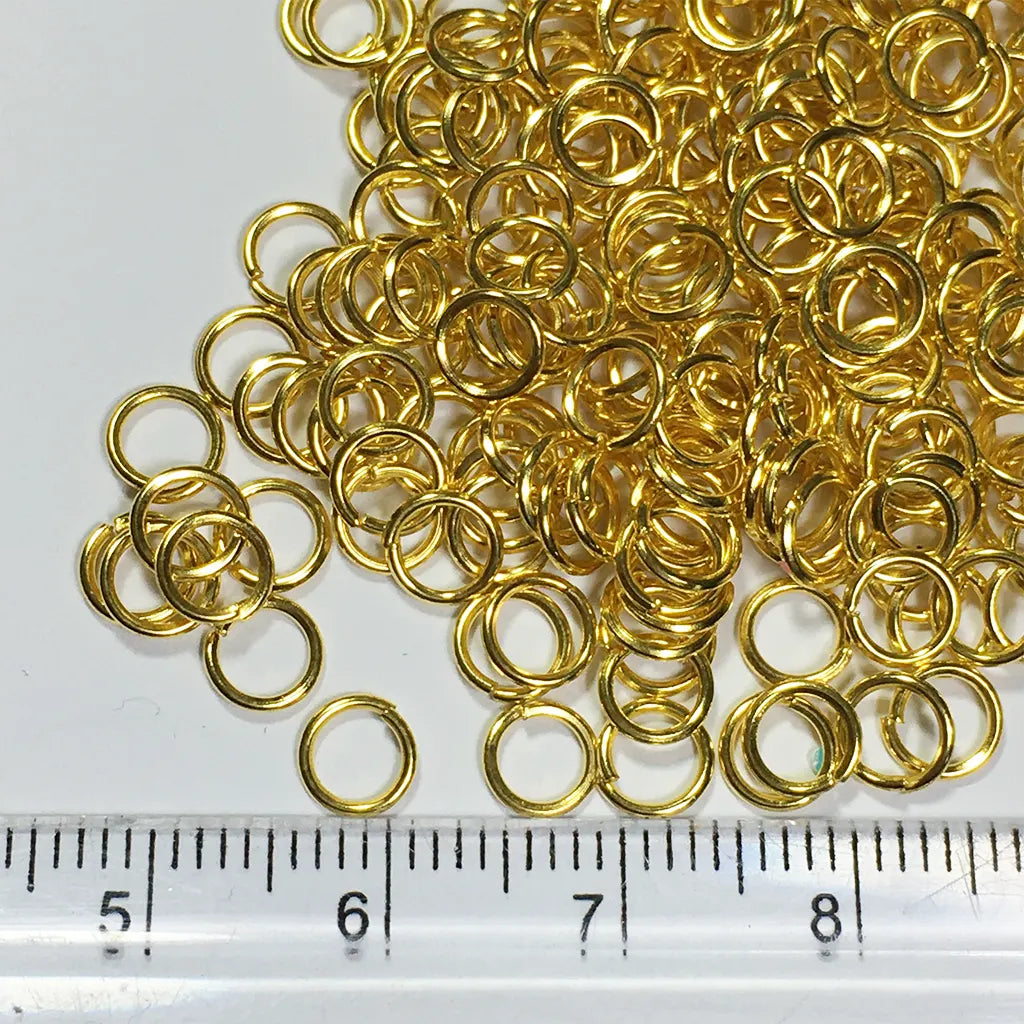 Gold Coated Jump Ring Round 5mm 10grams