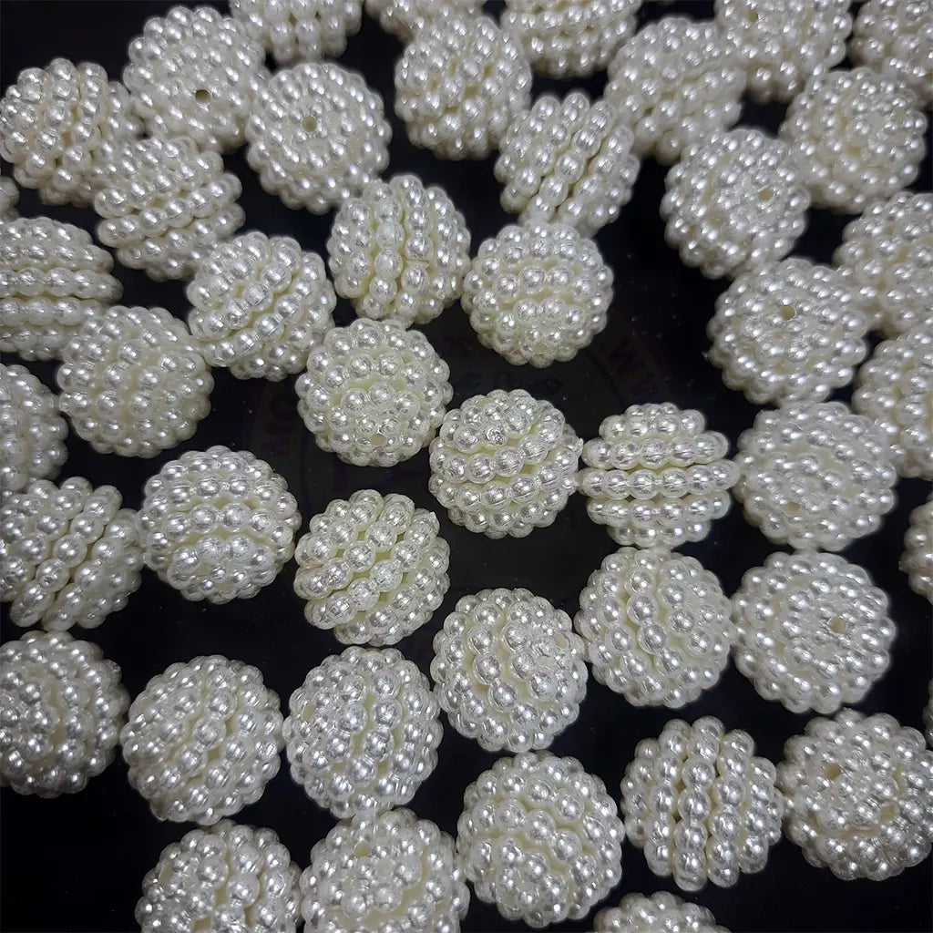 Round Off White Beads Balls for Craft & Gift Decoration (18mm) 5pcs