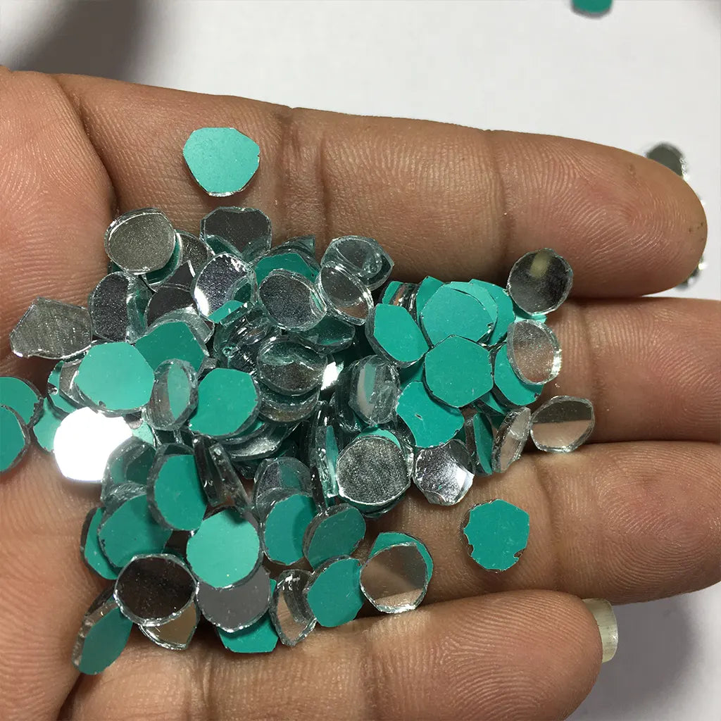 Round Shape Mirror for embroidery (8mm) 20grams