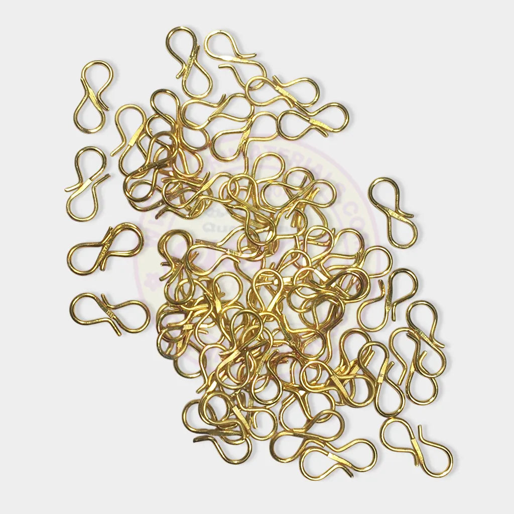 S Hook Golden Color 14mm x 6mm (10 grams)