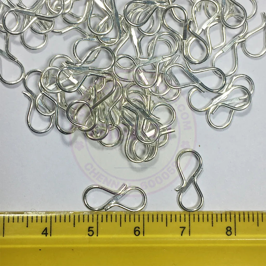 S Hook Silver Color 14mm x 6mm (10 grams)