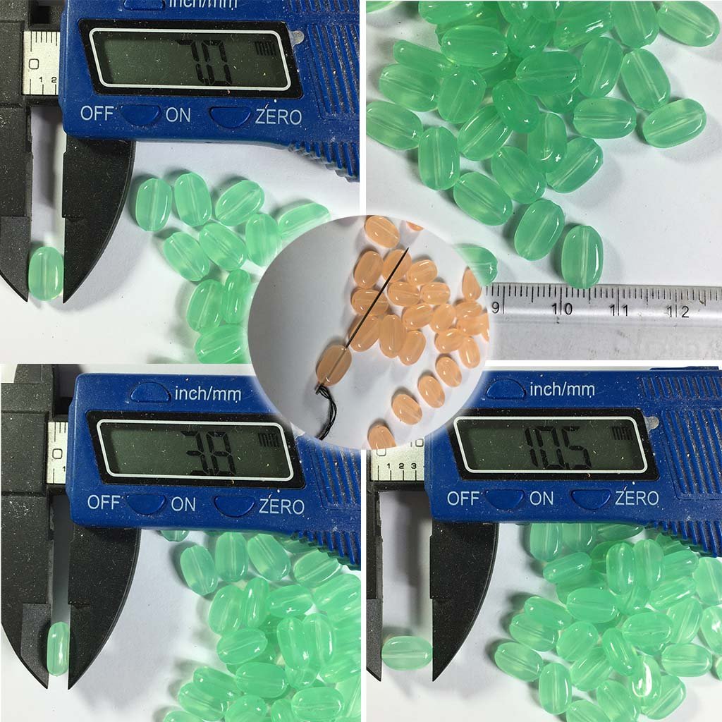 Tablet Bead Oval shape Peach Color (20grams) Size 10-7-4mm