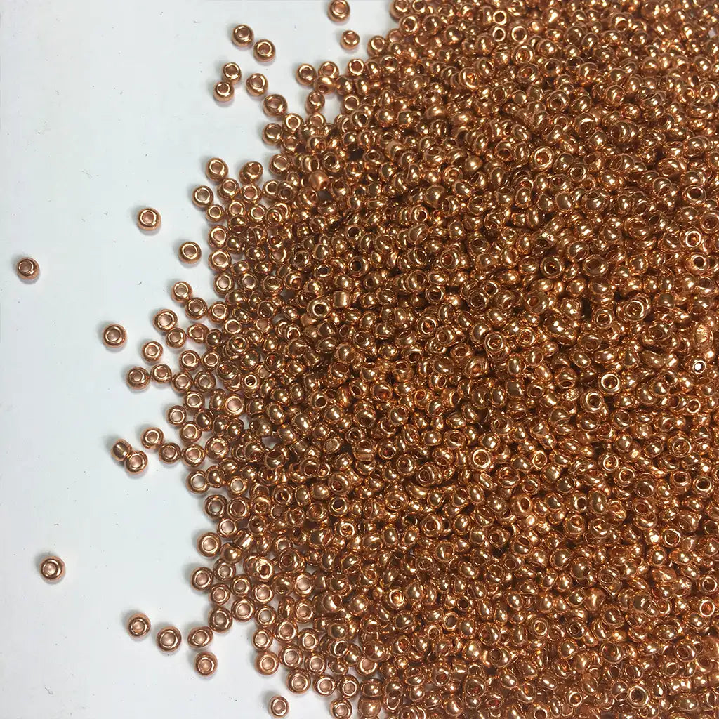 Seed Beads or Sugar Beads in Copper Color 10-0 2mm (30grams)