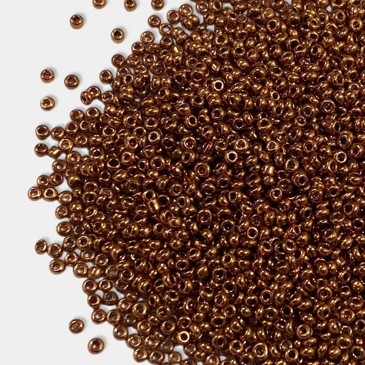 Seed or Sugar Beads (2MM) 12-0 Antique Copper Color – 25 grams