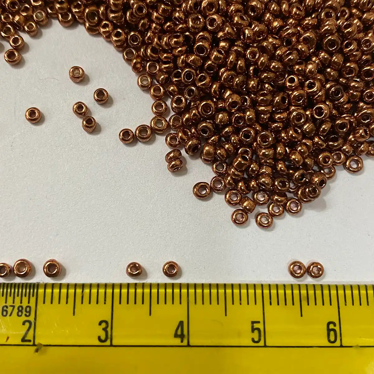 Seed or Sugar Beads (2MM) 12-0 Antique Copper Color – 25 grams