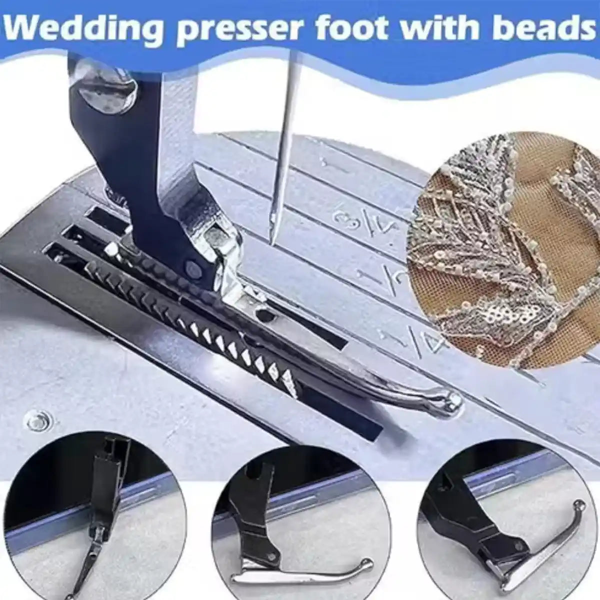 Sewing Machine Presser Foot – Bead & Sequin Special Foot - 1pc