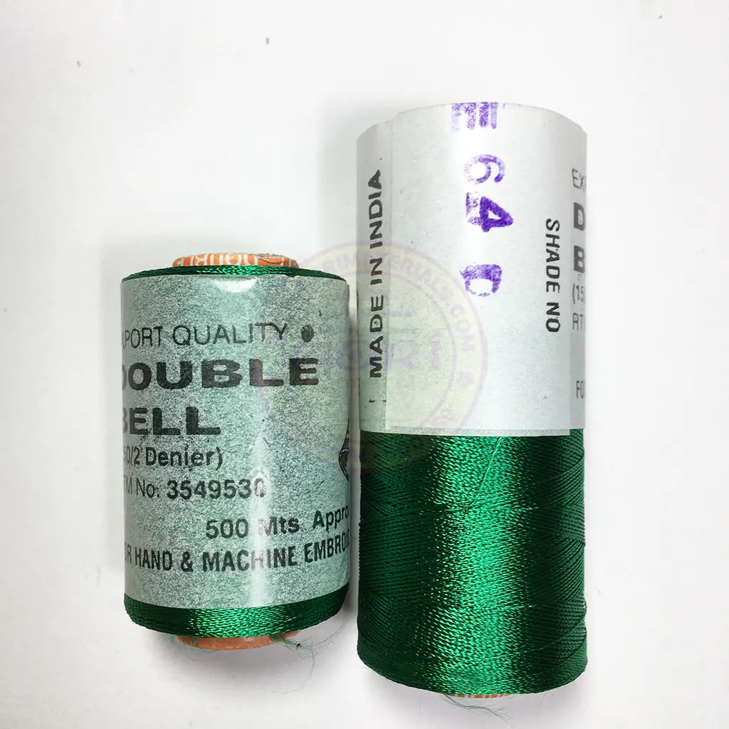 Shade No. 64D - Double Bell Silk Thread for Embroidery (1pc)