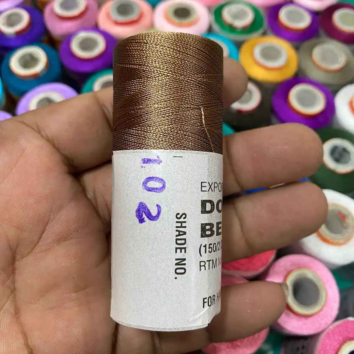 Shade No. 102 - Double Bell Silk Thread for Embroidery (1 piece)