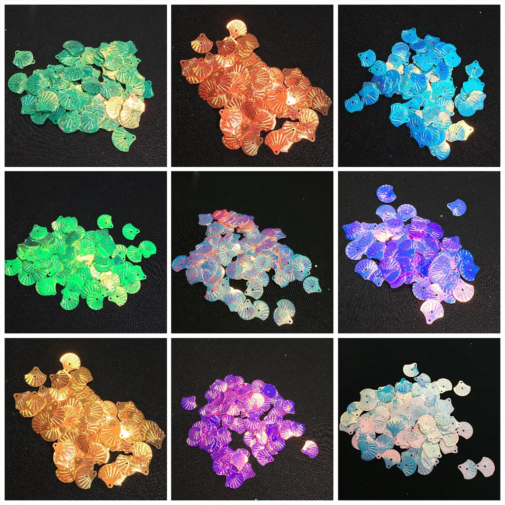 Paillette Shell Shape Shiny Sequins Sewing12mm