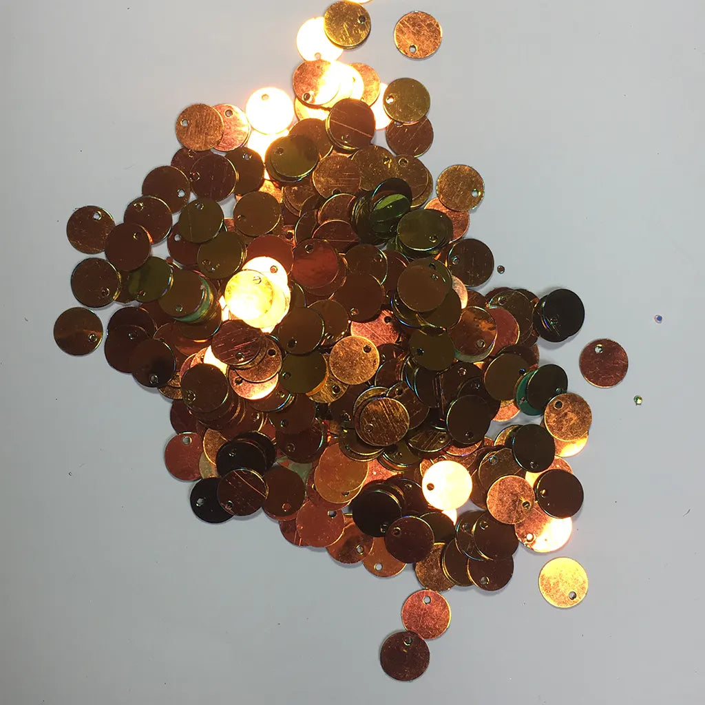 Shiny or Glitter Round Sequins 8mm Side hole 10grams
