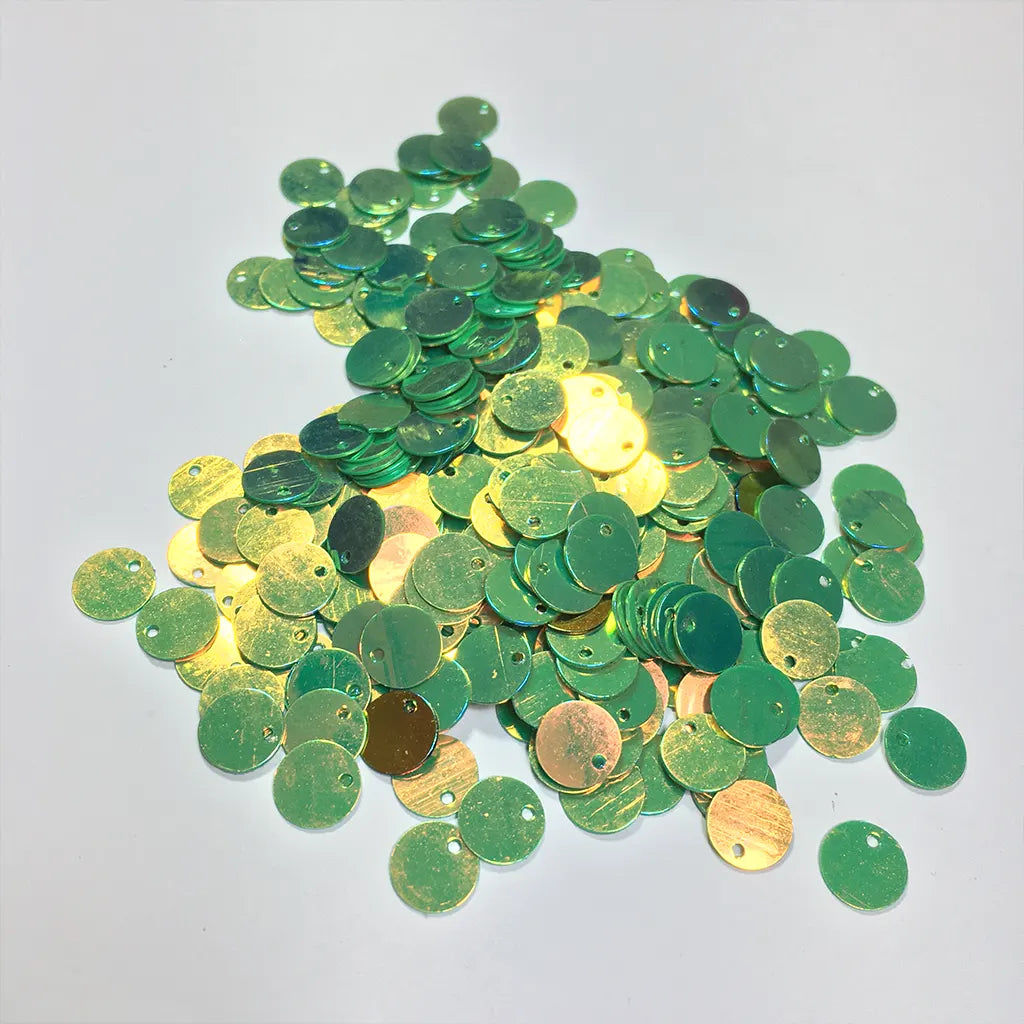 Shiny or Glitter Round Sequins 8mm Side hole 10grams