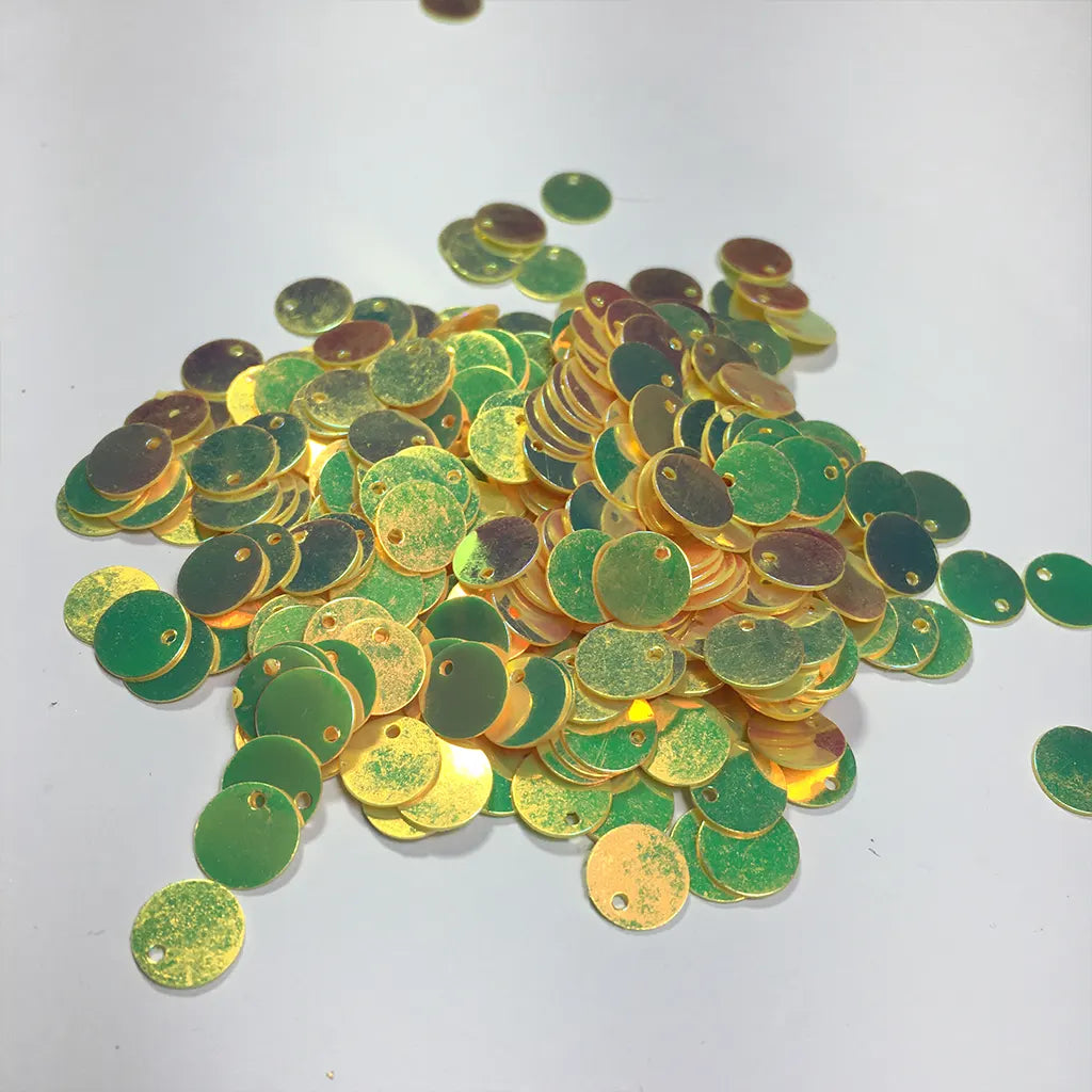 Shiny or Glitter Round Sequins 8mm Side hole 10grams