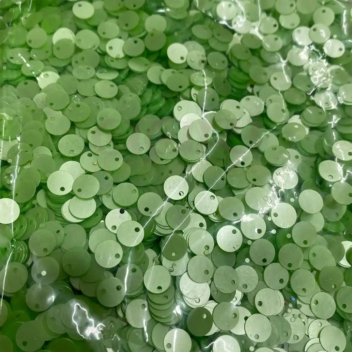 Side Hole Sequin Paillettes 6mm - Pack of 10 Grams