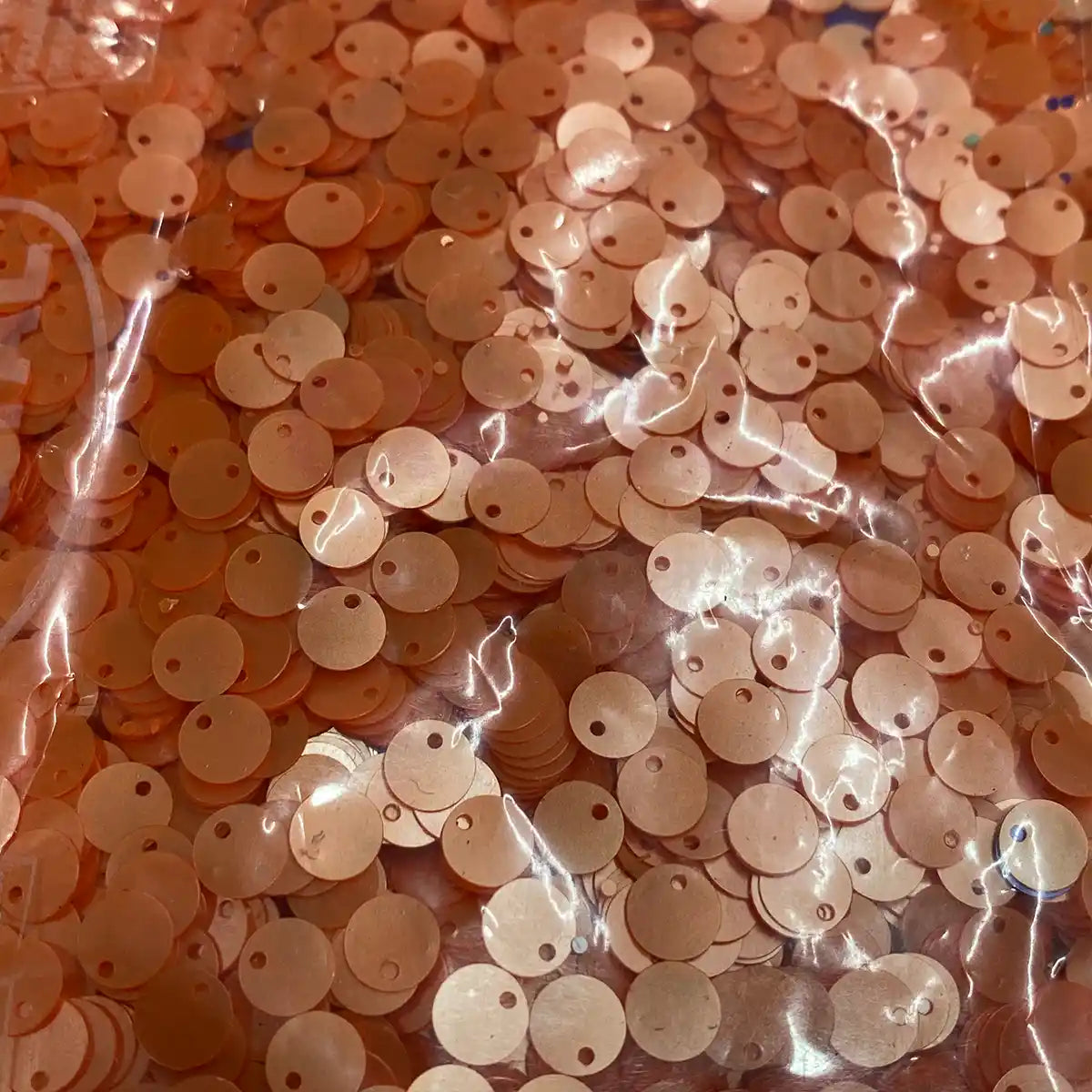 Side Hole Sequin Paillettes 6mm - Pack of 10 Grams