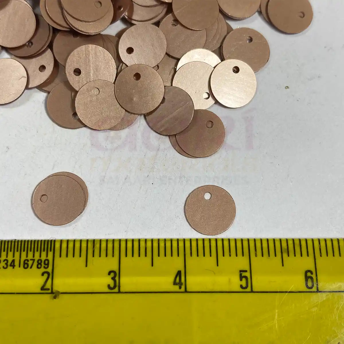 Side Hole Sequin Paillettes 8mm - Pack of 10 Grams