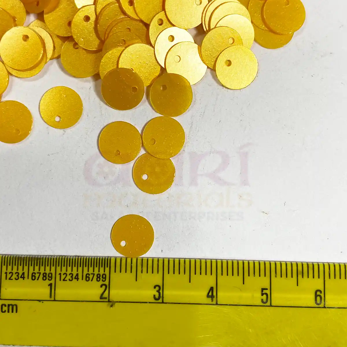 Side Hole Sequin Paillettes 8mm - Pack of 10 Grams