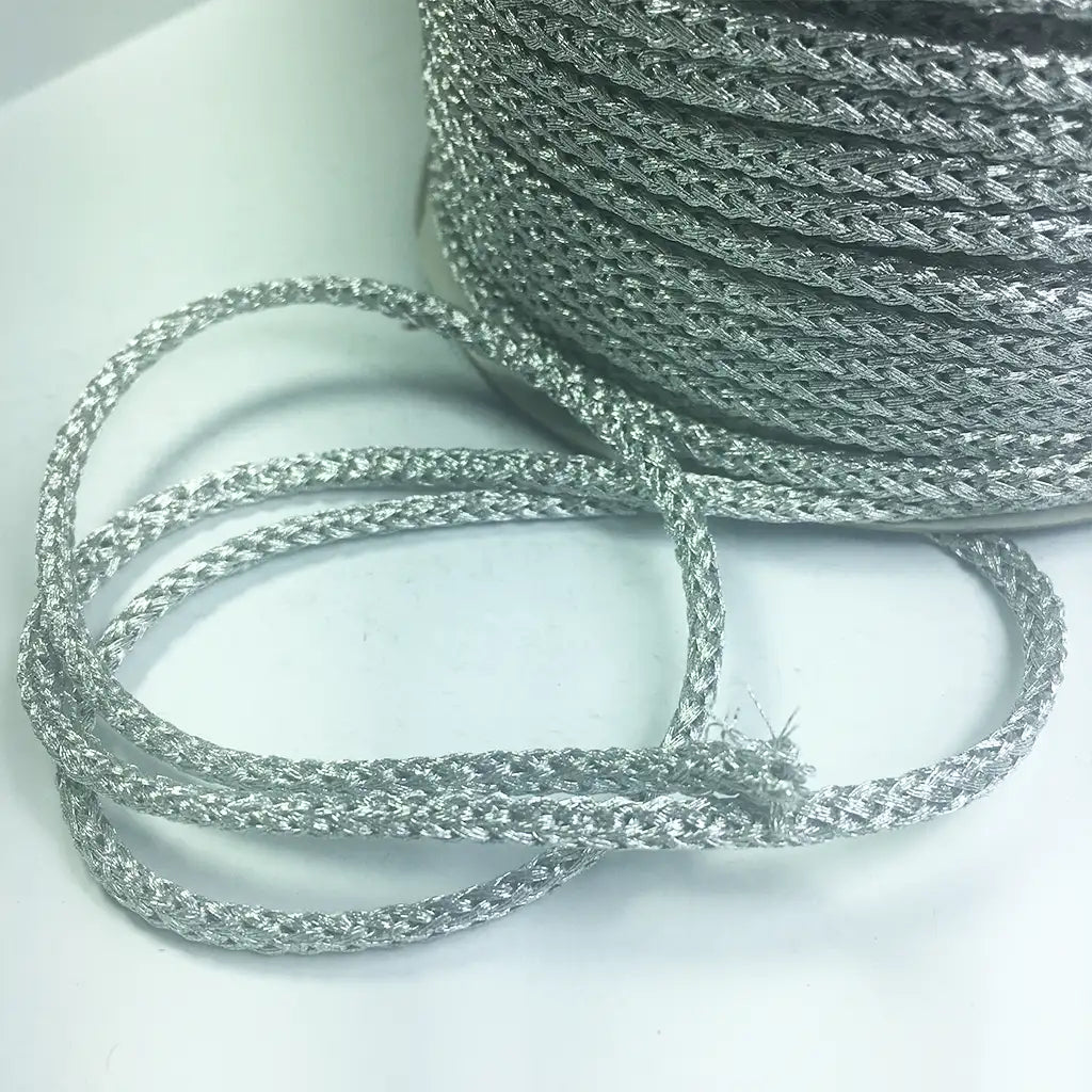 Silver Color  Dori Lace For Blouse 1 Meter