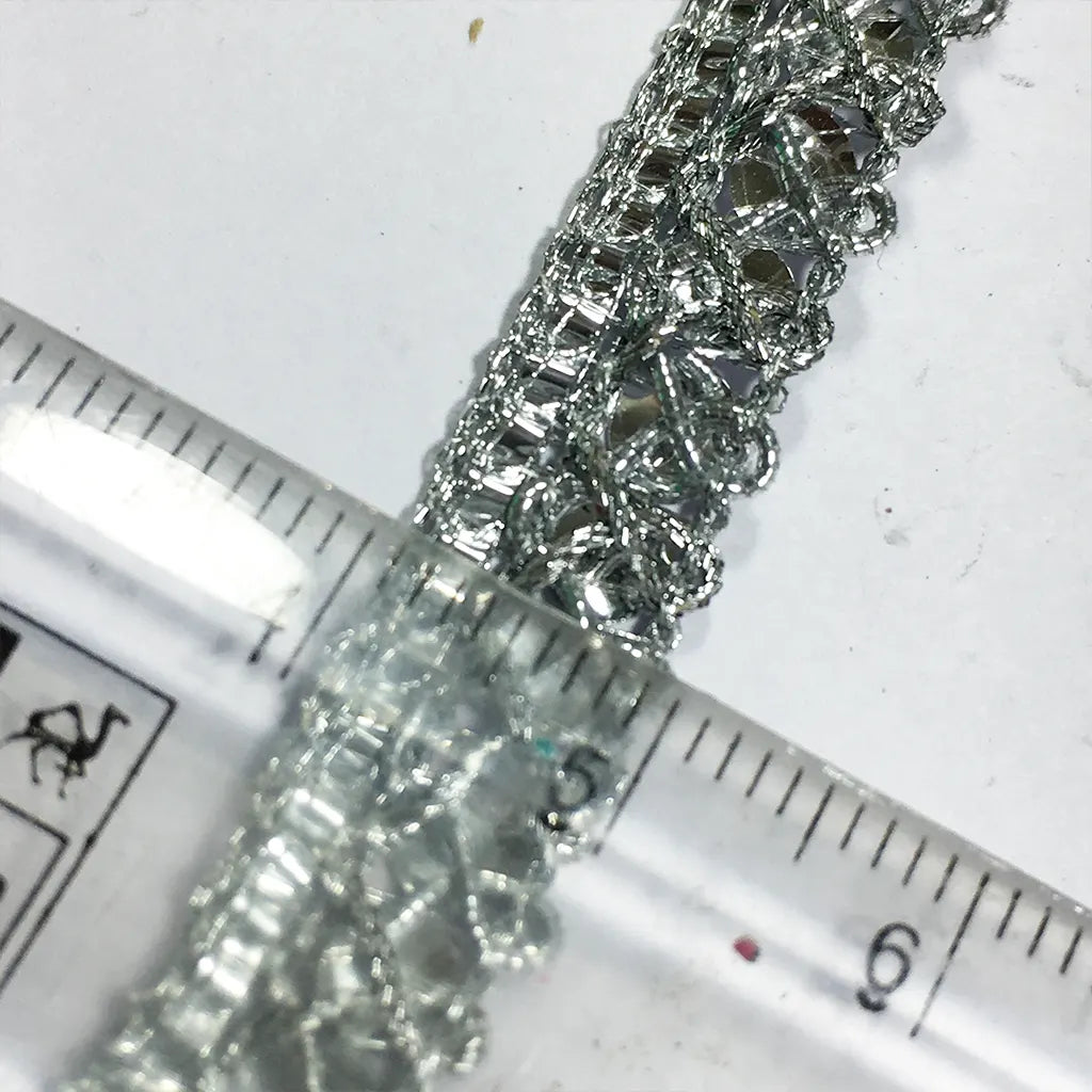 Silver Color Lace No.18112 (1Meter)