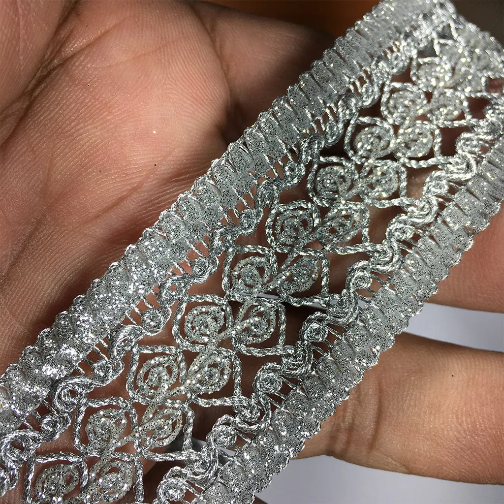 Silver Color Lace No.18118 (1Meter)