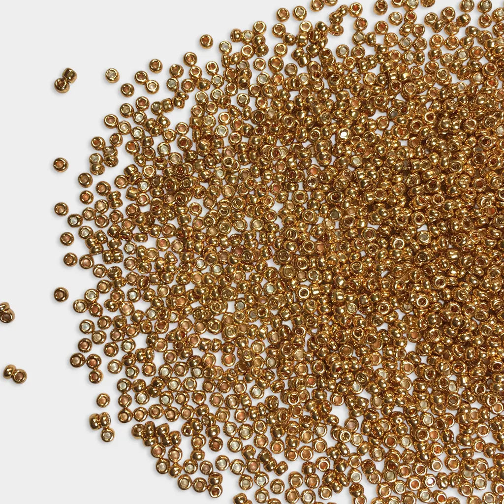 Simba-Sugar or Seed Beads Gold Color 10-0(2mm) 30grams