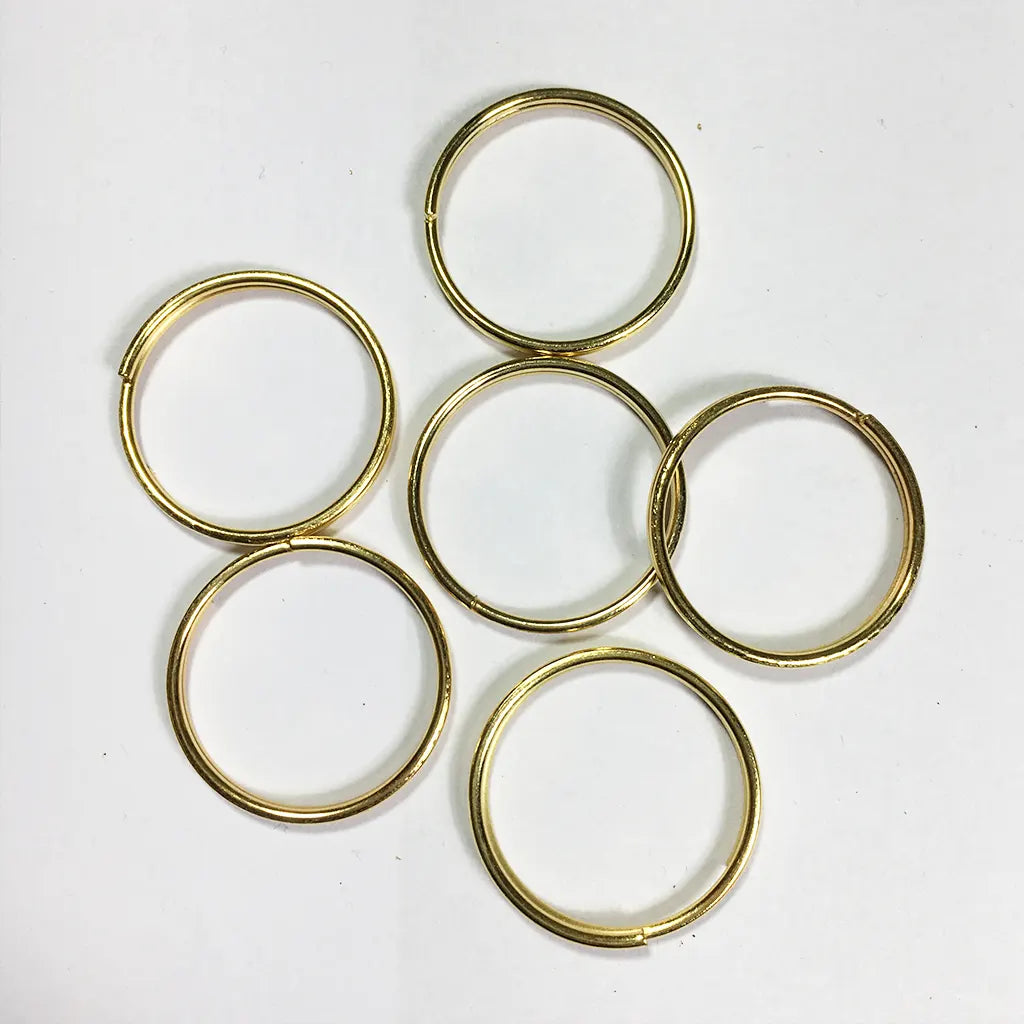 Split Ring Keys Chain Holder Bag Charms Clasp For Clip Key DIY for Jewelry 6pcs
