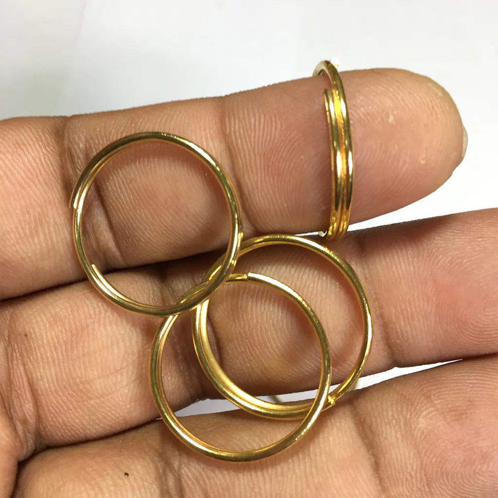 Split Ring Keys Chain Holder Bag Charms Clasp For Clip Key DIY for Jewelry 6pcs