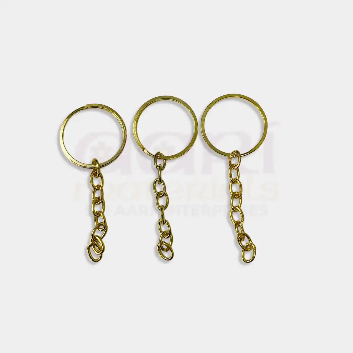 Split Key Rings with Chain – Silver & Gold Color – Pack of 1 Piece