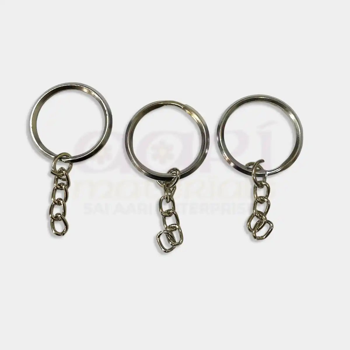Split Key Rings with Chain – Silver & Gold Color – Pack of 1 Piece