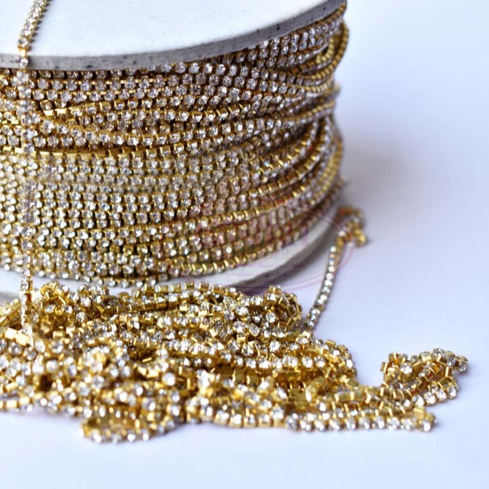 Stone Chain White Small Size No.14PP (1Meter)
