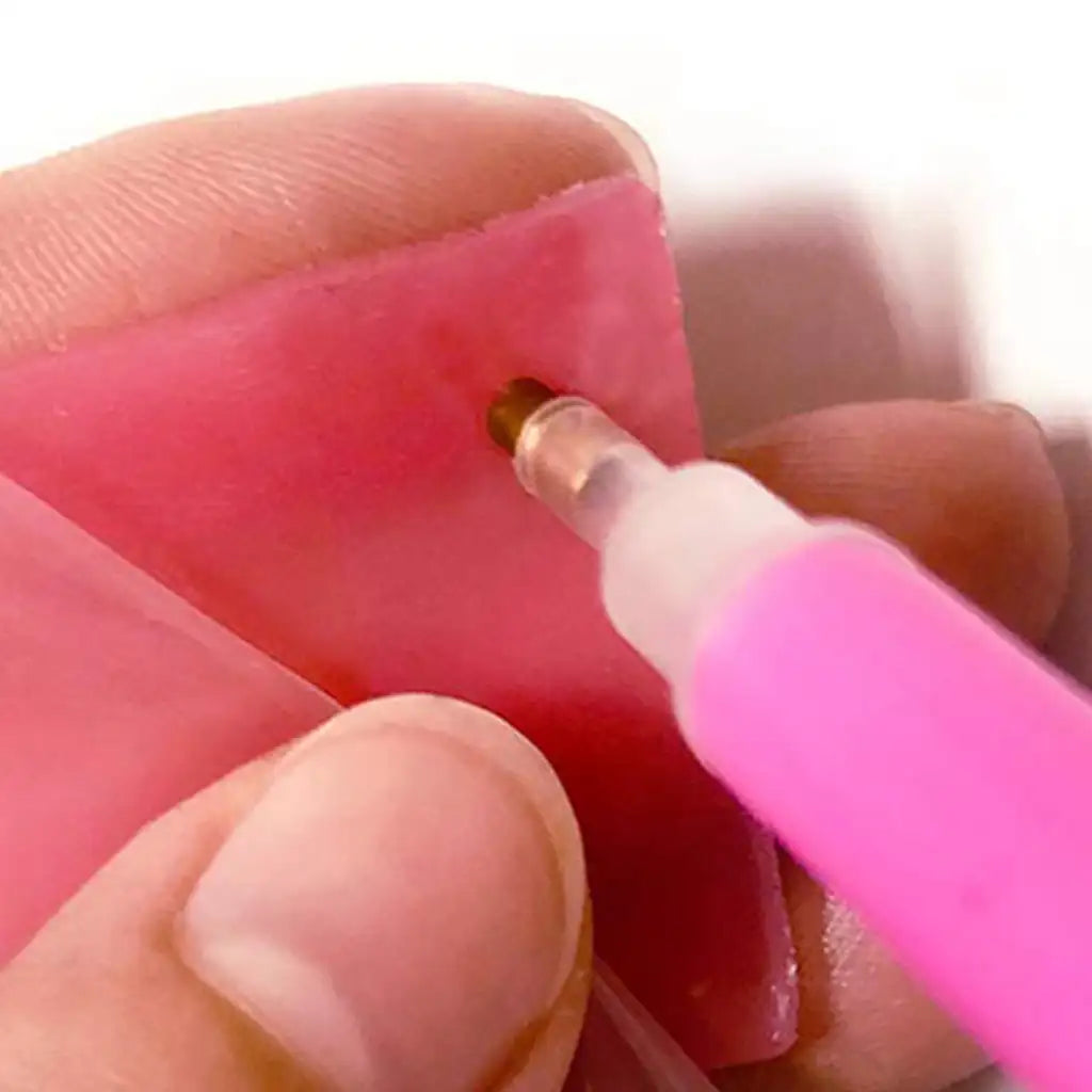 Stone Stick Pen with Glue Pad 1set